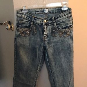 Cache beaded Jeans